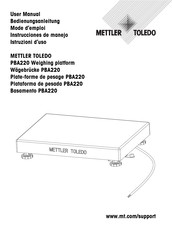 Mettler Toledo PBA220 Instrucciones De Manejo