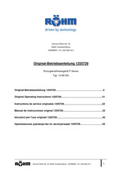 Rohm 10-80 kN Manual De Instrucciones