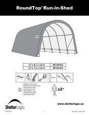 ShelterLogic RoundTop Run-in-Shed Manual De Instrucciones