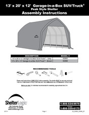 ShelterLogic 62693 Instrucciones De Ensamblaje