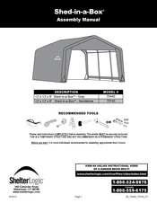 ShelterLogic Shed-in-a-Box Manual De Ensamblaje