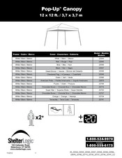 ShelterLogic 22545 Manual De Instrucciones