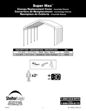 ShelterLogic Super Max Instrucciones Para El Ensamblaje