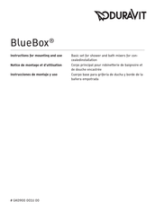 DURAVIT BlueBox GK0900 001U 00 Instrucciones De Montaje Y Uso