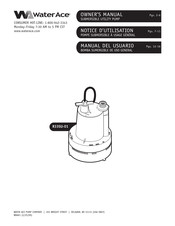 Water Ace R33SU-01 Manual Del Usuario