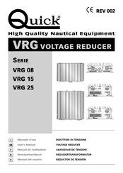 Quick VRG 25 Serie Manual Del Usuario