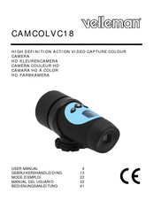 Velleman CAMCOLVC18 Manual Del Usuario