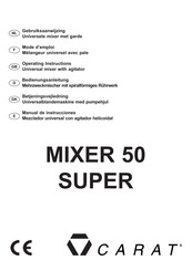 Carat MIXER 50 SUPER Manual De Instrucciones