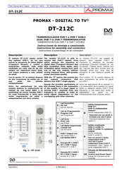 Promax DT-212C Instrucciones De Montaje