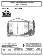 Arrow WDA86-A Instrucciones Para El Montaje