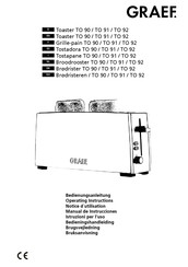 Graef TO 92 Manual De Instrucciones