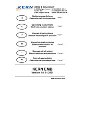 Kern And Sohn KERN EMB Manual De Instrucciones