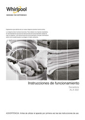 Whirlpool ALA 002 Instrucciones De Funcionamiento