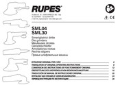 Rupes SML30 Manual De Instrucciones Original