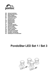 Pontec PondoStar LED RGB Set 3 Instrucciones De Uso
