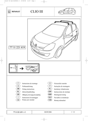 Renault 77 11 221 419 Instrucciones De Montaje