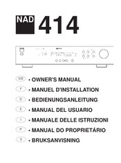 Nad Electronics 414 Manual Del Usuario