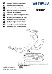 Westfalia 320 041 Instrucciones De Montaje Y De Servicio