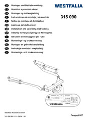 Westfalia 315 090 Instrucciones De Montaje Y De Servicio