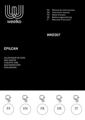 Weelko EPILCAN WKE007 Manual De Instrucciones