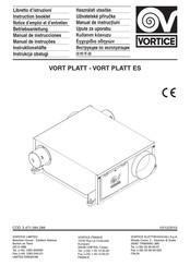 Vortice VORT PLATT Manual De Instrucciones