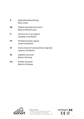 biohort LED-Lamp Instrucciones De Funcionamiento