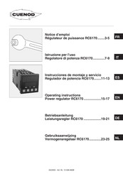 Cuenod RC6170 Instrucciones De Montaje Y Servicio