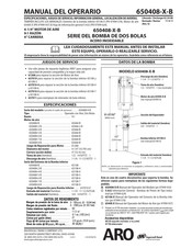 Ingersoll Rand ARO 650408-X-B Manual Del Operario