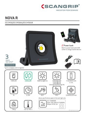 Scangrip NOVA R Manual De Instrucciones