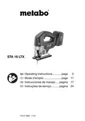 Metabo STA 18 LTX Instrucciones De Manejo