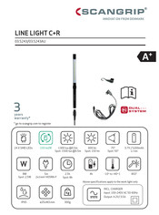 Scangrip LINE LIGHT C+R Manual De Instrucciones