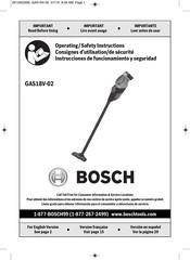 Bosch GAS18V-02 Instrucciones De Funcionamiento