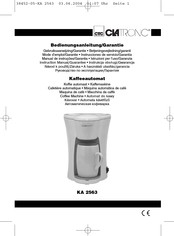 Clatronic KA 2563 Instrucciones De Servicio