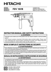 Hitachi FDV16VB Manual De Instrucciones