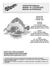 Milwaukee 6375-20 Manual Del Operador
