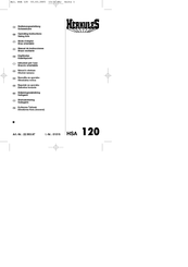 HERKULES HSA 120 Manual De Instrucciones