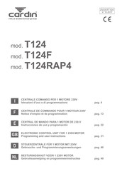 Cardin T124 Instrucciones De Uso