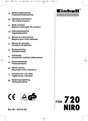 EINHELL FSM 720 NIRO Manual De Instrucciones