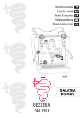 Bezzera GALATEA DOMUS Manual De Instrucciones