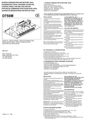 Tau 750D756M Manual De Instrucciones