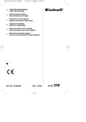 EINHELL BT-MS 210 Manual De Instrucciones