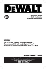 DeWalt DCF601 Manual De Instrucciones