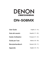 Denon Professional DN-508MXA Manual De Instrucciones