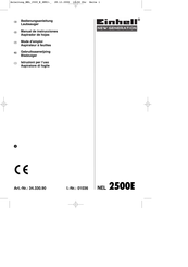 EINHELL NEW GENERATION NEL 2500E Manual De Instrucciones