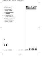 EINHELL NEW GENERATION NGP 1300 N Manual De Instrucciones