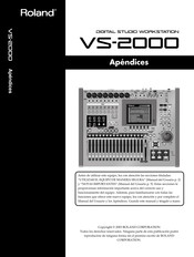 Roland VS-2000 Manual Del Usuario