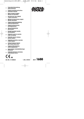 ALPHA-TOOLS A-H 1600 Manual De Instrucciones