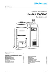 Nederman FlexPAK 800 Manual De Instrucciones