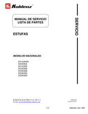 Koblenz EL3K30B Manual De Servicio