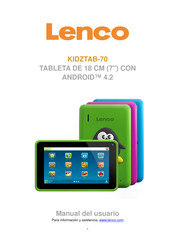 Lenco KIDZTAB-70 Manual Del Usuario